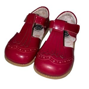 Livie & Luca Scarlet Patent Fringe Shoe